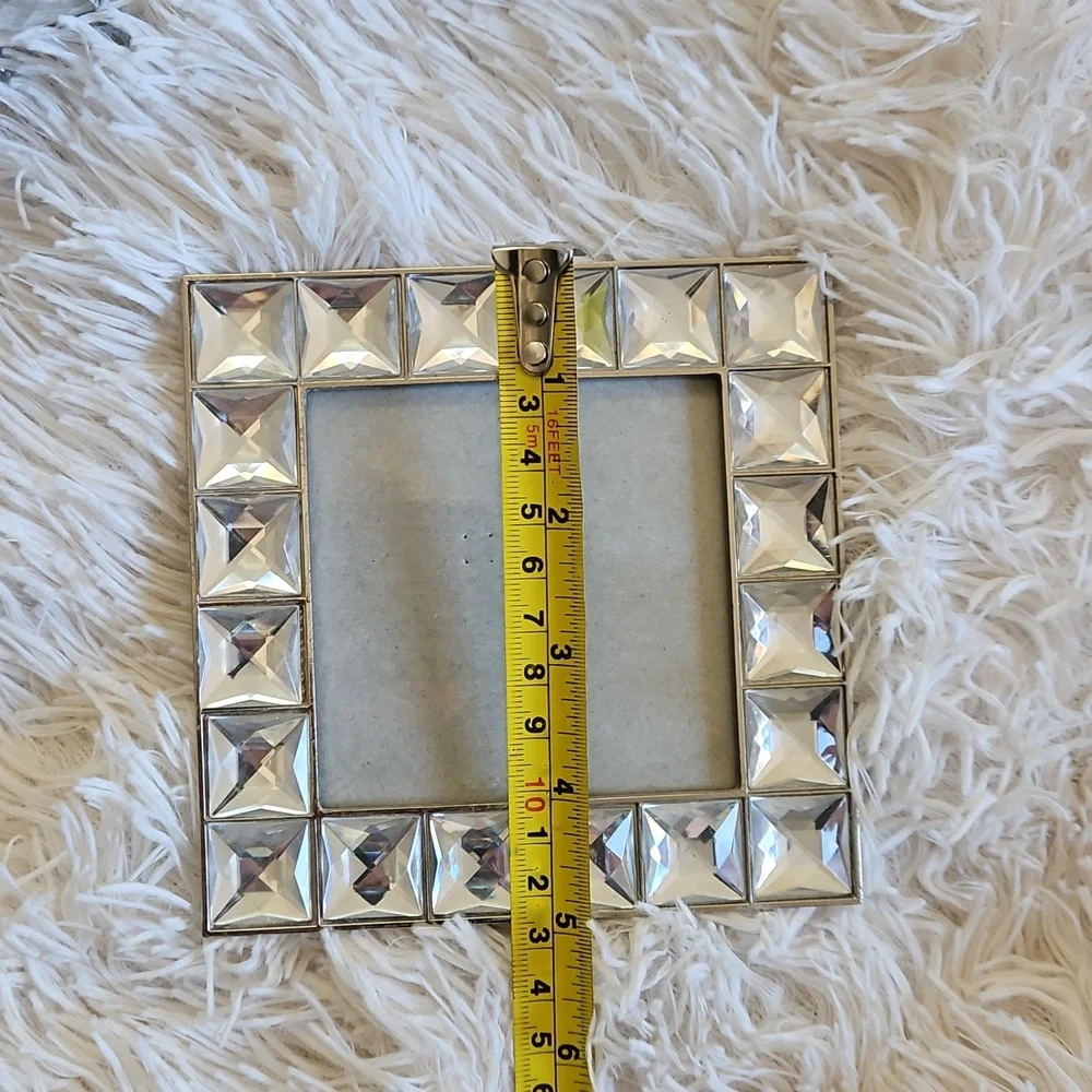 GEMSTONE BLING HOME DECOR SET PICTURE FRAME TRINKET BOXES - Picture 10 of 15